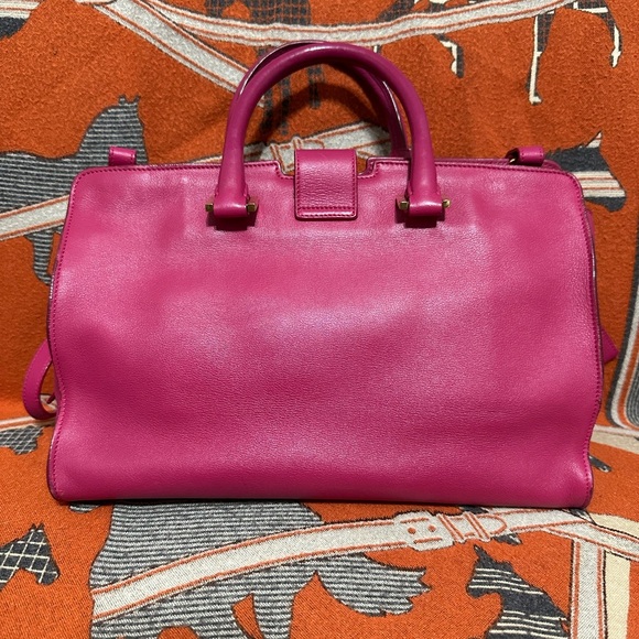 SAINT LAURENT ❤️🌟PINK LEATHER SATCHEL⭐️ - Picture 3 of 15